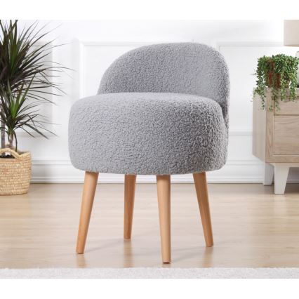 Hocker MIKI Ø 46 cm, grau