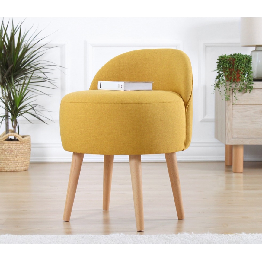 Hocker NIKI Ø 46 cm gelb