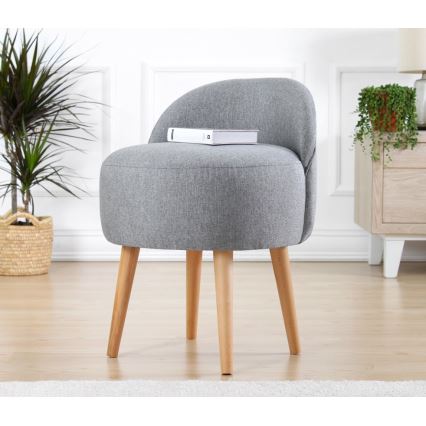 Hocker NIKI Ø 46 cm, grau