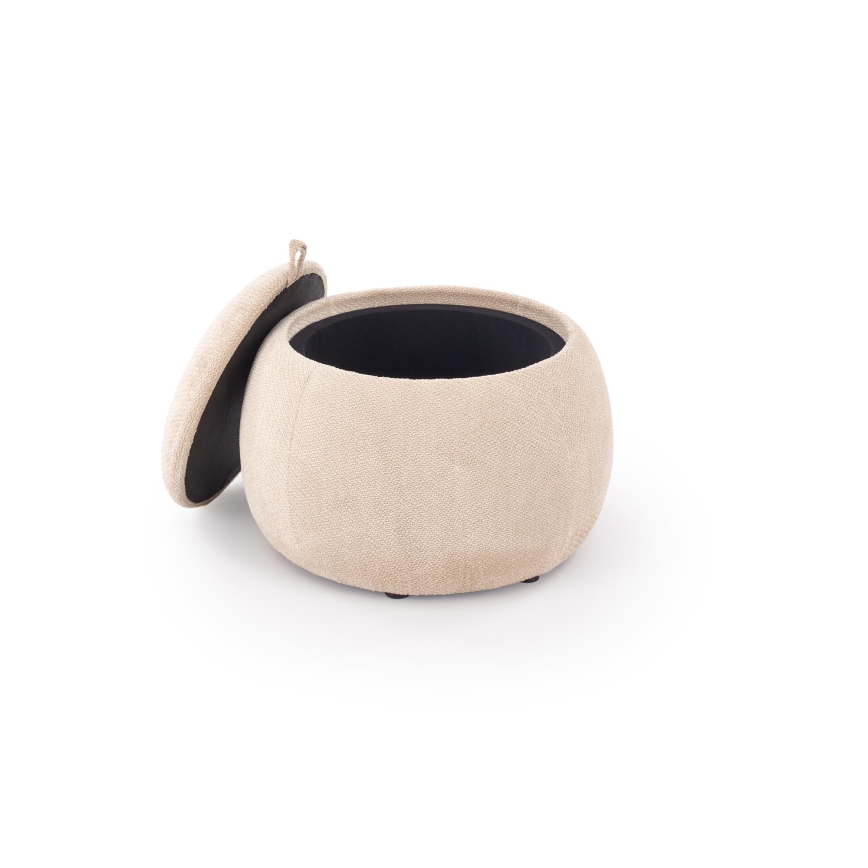Hocker PAKS Ø 50 cm beige