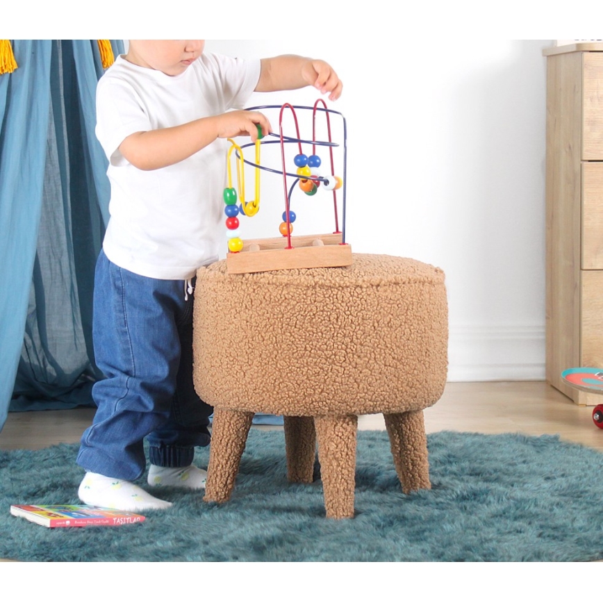 Hocker PIXI Ø 38 cm, braun