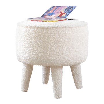 Hocker PIXI Ø 38 cm, weiß