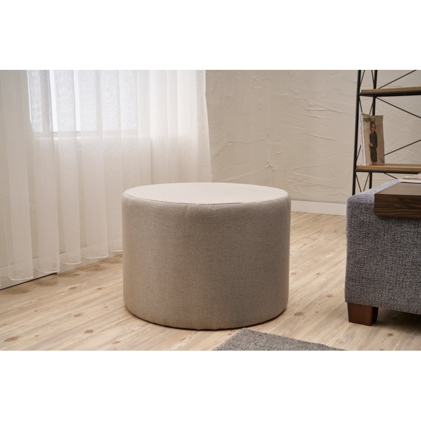 Hocker RABO Ø 58 cm beige