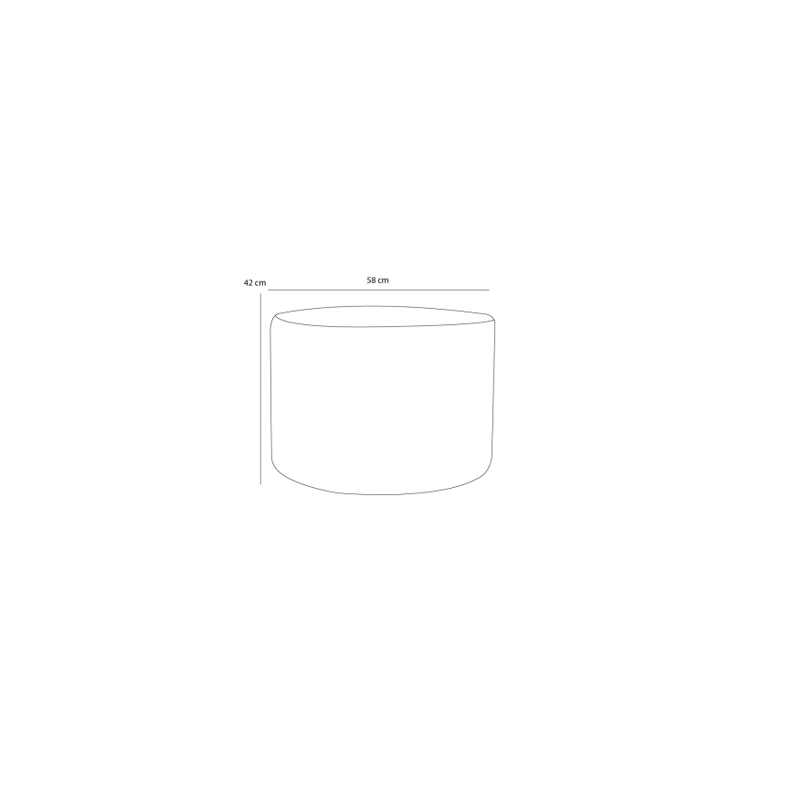 Hocker RABO Ø 58 cm, grau