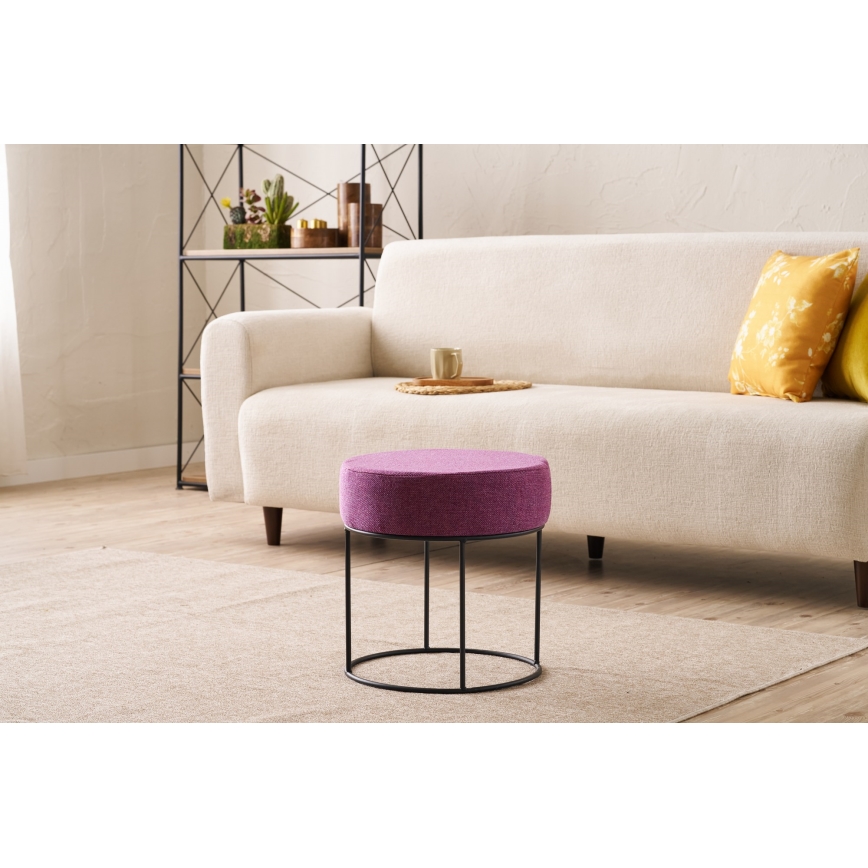 Hocker RELO Ø 40 cm rosa