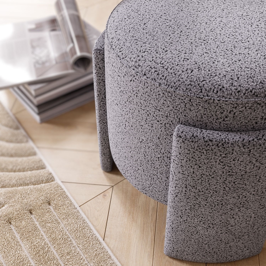 Hocker ROCKET Ø 39 cm grau