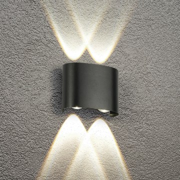 HÖFFTECH - LED Außenwandleuchte UP&DOWN 4xLED/1W/230V IP65