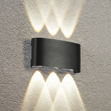 HÖFFTECH - LED Außenwandleuchte UP&DOWN 6xLED/1W/230V IP65