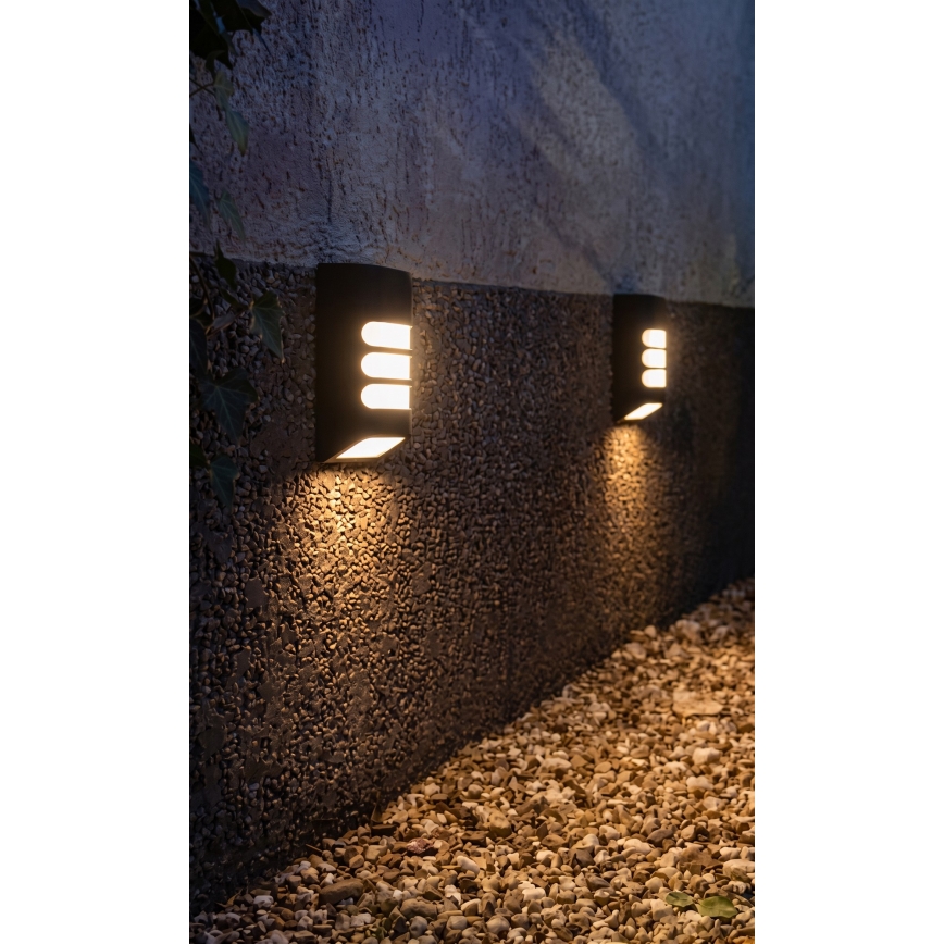 HÖFFTECH - LED-Solar-Wandleuchte LED/1,2V 200 mAh IP44