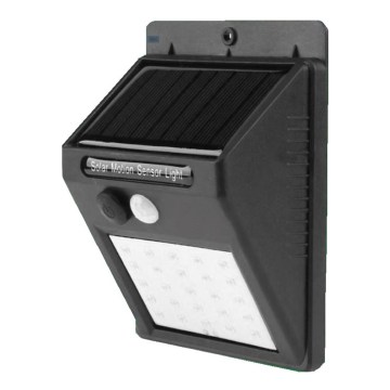 HÖFFTECH - LED-Solar-Wandleuchte mit Sensor LED/3,7V 1200 mAh IP65