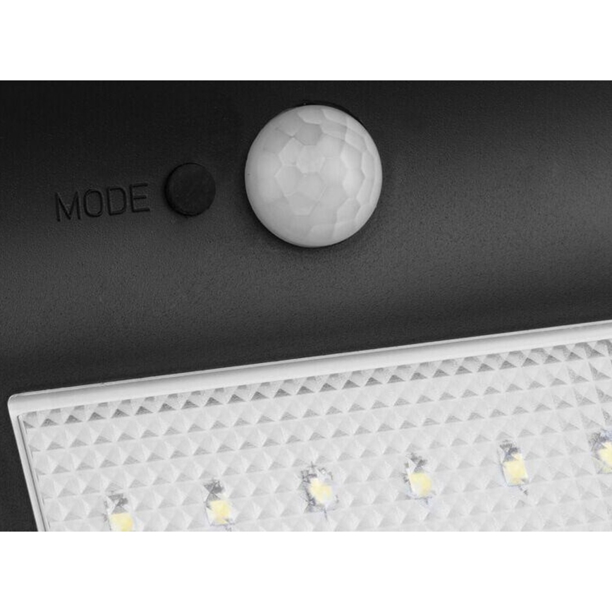 HÖFFTECH - LED-Solar-Wandleuchte mit Bewegungs- und Dämmerungssensor LED/3,7V 2200 mAh IP44