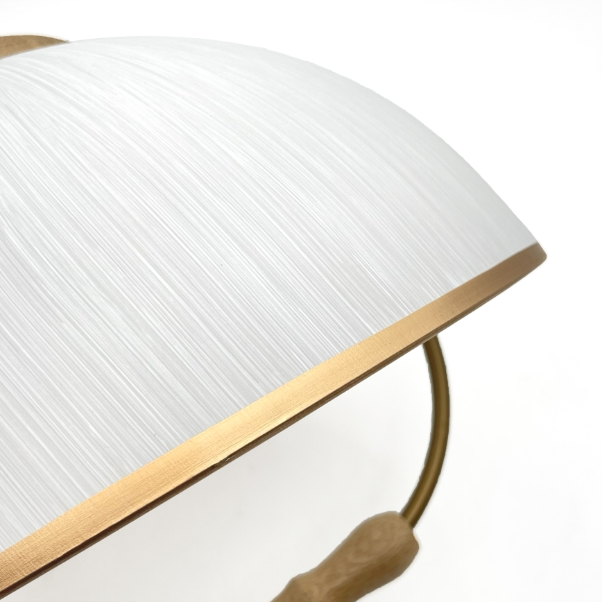 Höhenverstellbare Pendelleuchte RAMONA 1xE27/60W/230V Braun/Weiß/Eiche