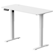 Höhenverstellbarer Schreibtisch LEVANO 140x60 cm weiß