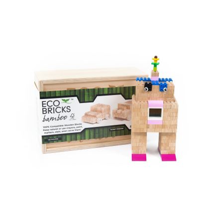 Holz-Baukasten ECO BRICKS, 145 Teile