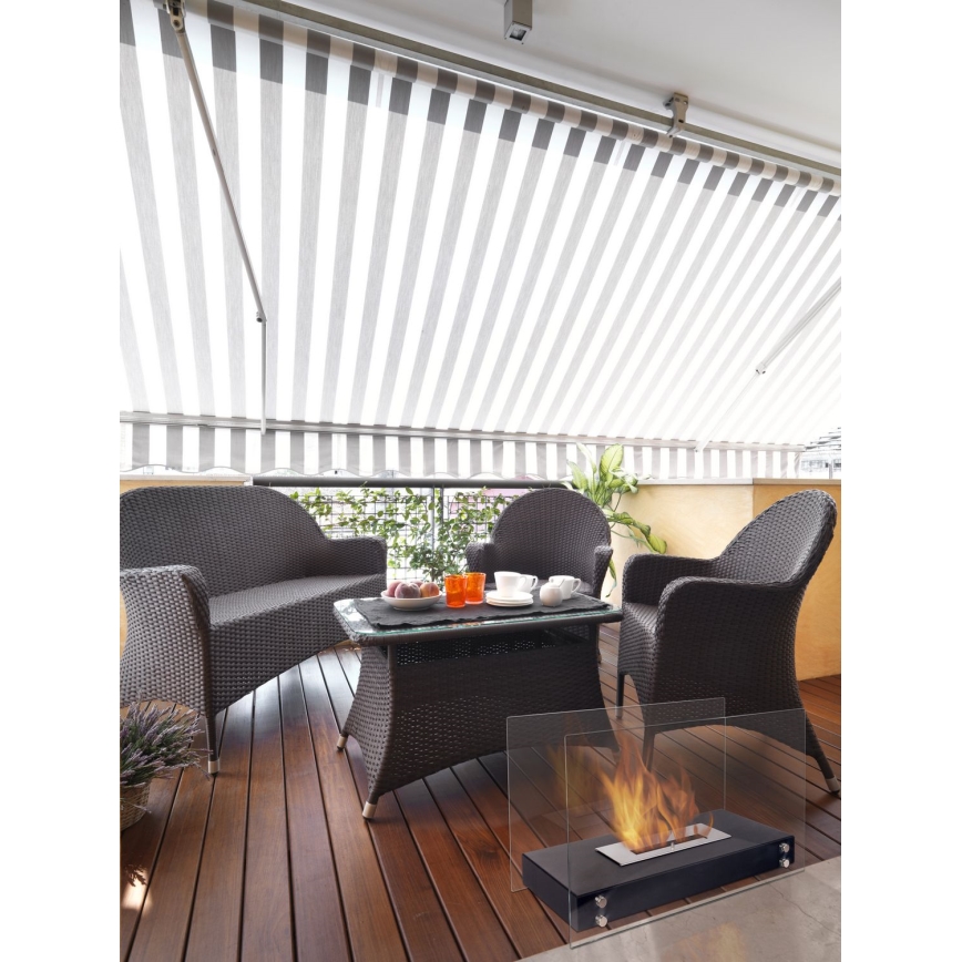 Kratki - BIO-Kamin 40,2x70 cm 2 kW schwarz