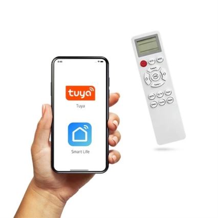 Hybride Solar-Klimaanlage 3,5 kW Tuya Wi‑Fi weiß + Fernbedienung