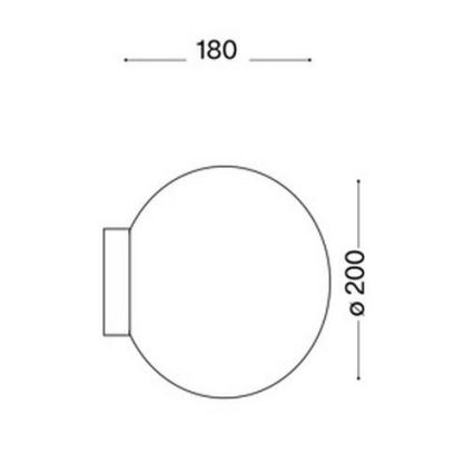 Ideal Lux 59815 - LED RGBW dimmbare Wandleuchte MAPA 1xE27/9W/230V 2700-6500K