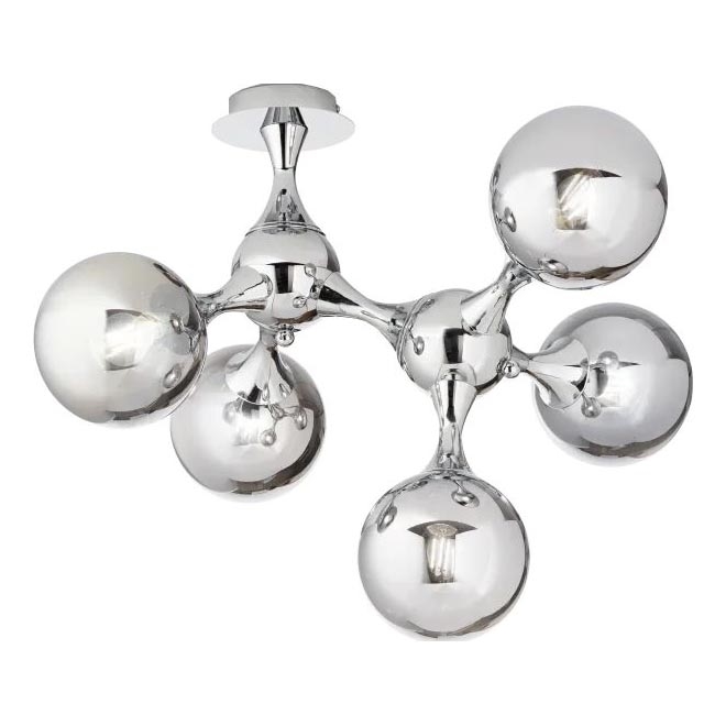 Ideal Lux - Anbauleuchte NODI 5xE14/28W/230V glänzendes Chrom
