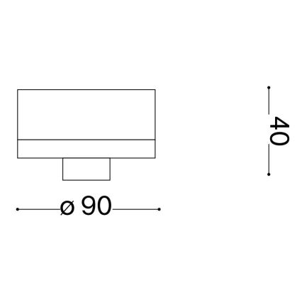 Ideal Lux - Außen-Deckenleuchte CLIO 1xE27/42W/230V IP44 Schwarz