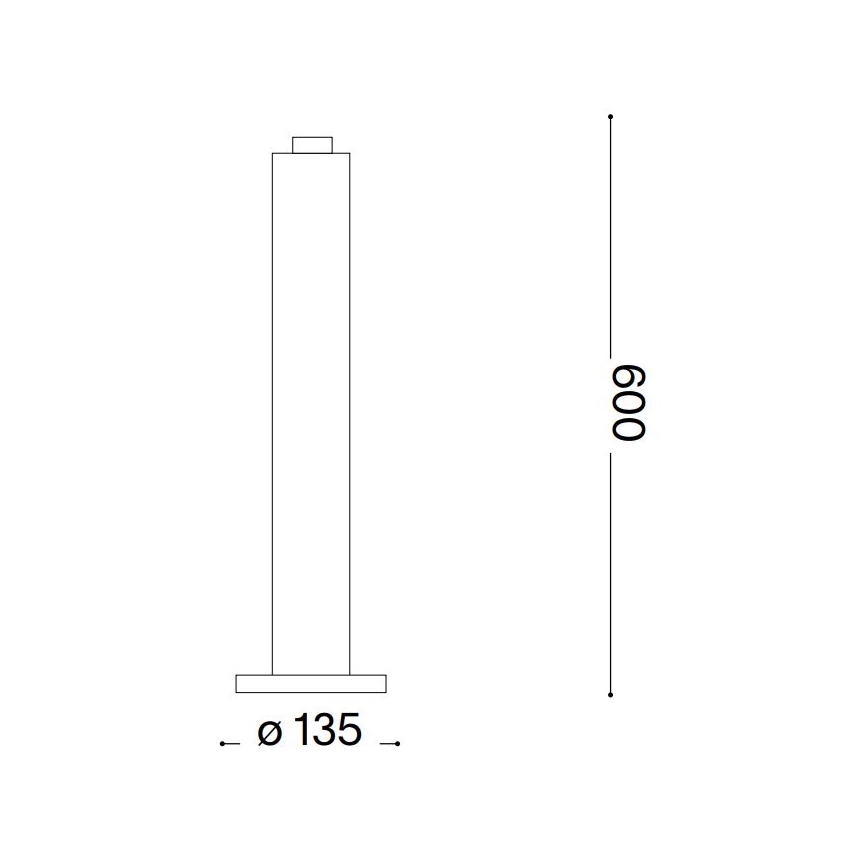 Ideal Lux - Außenleuchte CLIO 1xE27/42W/230V 60 cm IP44 Anthrazit