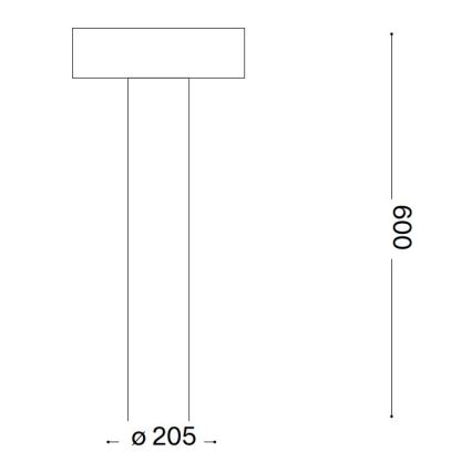 Ideal Lux - Außenleuchte 4xG9/15W/230V 60 cm IP44 anthrazit