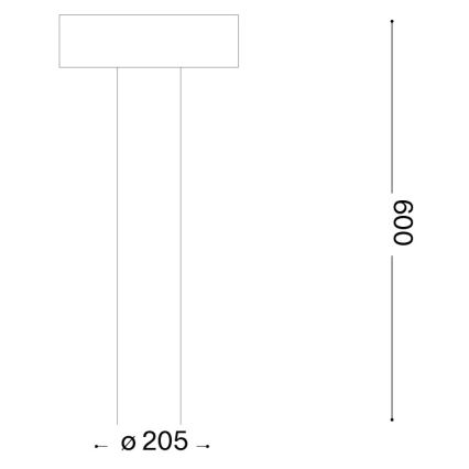 Ideal Lux - Außenleuchte 4xG9/15W/230V 60 cm IP44 braun