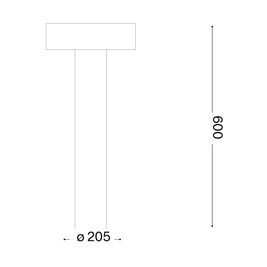 Ideal Lux - Außenleuchte 4xG9/15W/230V 60 cm IP44 braun