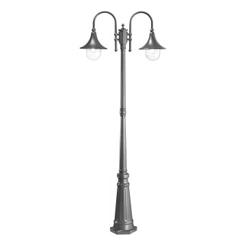 Ideal Lux - Außenleuchte CIMA 2xE27/52W/230V 216 cm IP43 anthrazit