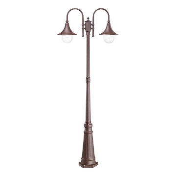 Ideal Lux - Außenleuchte CIMA 2xE27/52W/230V 216 cm IP43 braun