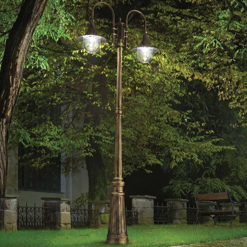 Ideal Lux - Außenleuchte CIMA 2xE27/52W/230V 216 cm IP43 Patina