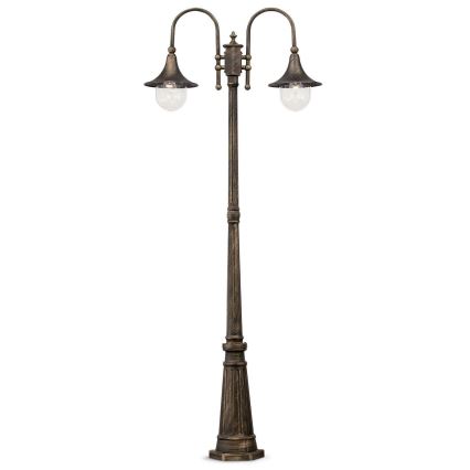 Ideal Lux - Außenleuchte CIMA 2xE27/52W/230V 216 cm IP43 Patina