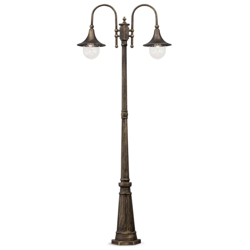 Ideal Lux - Außenleuchte CIMA 2xE27/52W/230V 216 cm IP43 Patina
