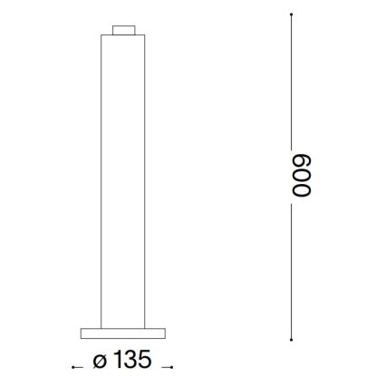 Ideal Lux - Außenleuchte CLIO 1xE27/42W/230V 60 cm IP44 braun