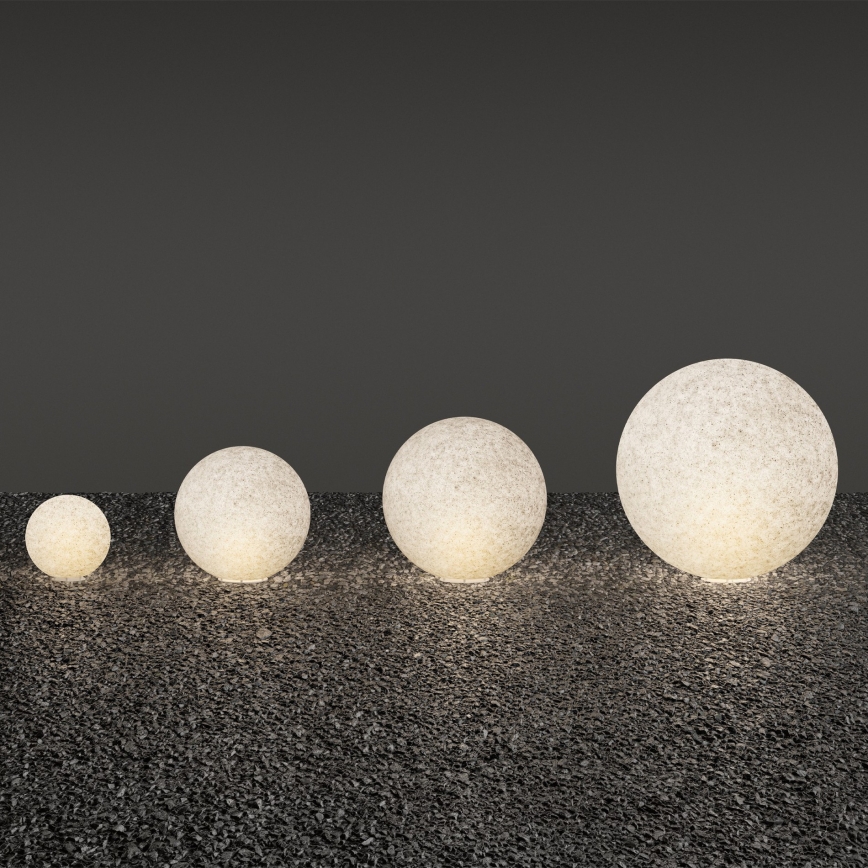 Ideal Lux - Außenleuchte DORIS 1xE27/60W/230V Ø 78 cm IP44 grau