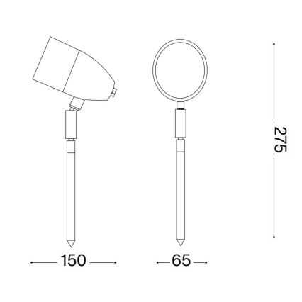 Ideal Lux - Außenleuchte INSIDE 1xG9/15W/230V 27,5 cm IP54 braun