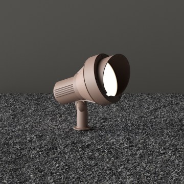 Ideal Lux - Außenleuchte TERRA 1xGU10/28W/230V IP65 braun