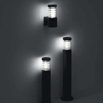 Ideal Lux - Außenleuchte TRONCO 1xE27/42W/230V 60 cm IP65 schwarz