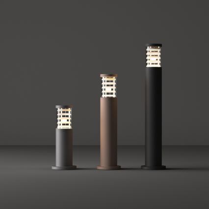 Ideal Lux - Außenleuchte TRONCO 1xE27/42W/230V 80 cm IP65 grau