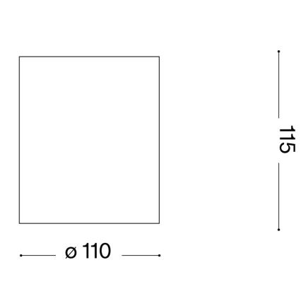 Ideal Lux - Außenstrahler GUN 1xGU10/28W/230V IP55 braun