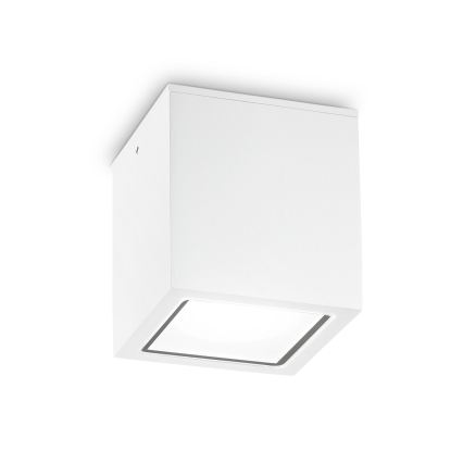 Ideal Lux - Außenstrahler TECHO 1xGU10/20W/230V 15x15 cm IP54 weiß