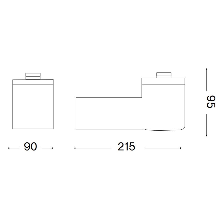Ideal Lux - Außenwandleuchte CLIO 1xE27/42W/230V IP44 anthrazit