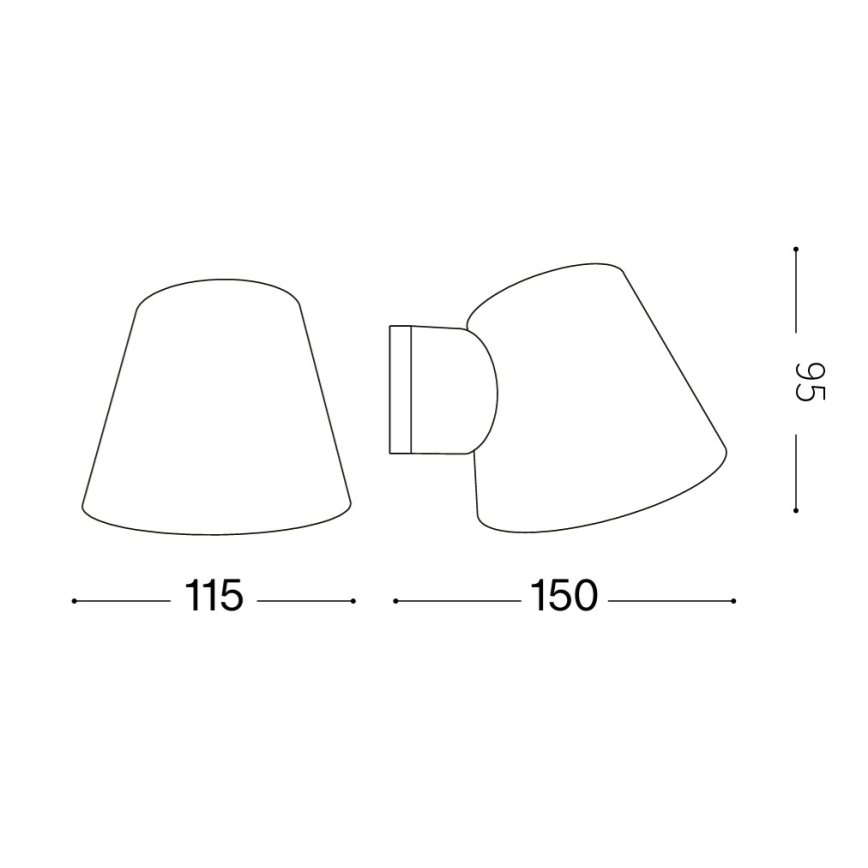 Ideal Lux - Außenwandleuchte GAS 1xGU10/28W/230V IP43 weiß