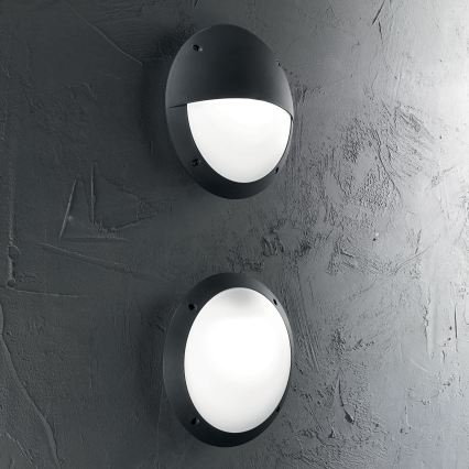 Ideal Lux - Außenwandleuchte POLAR 1xE27/23W/230V IP66 schwarz