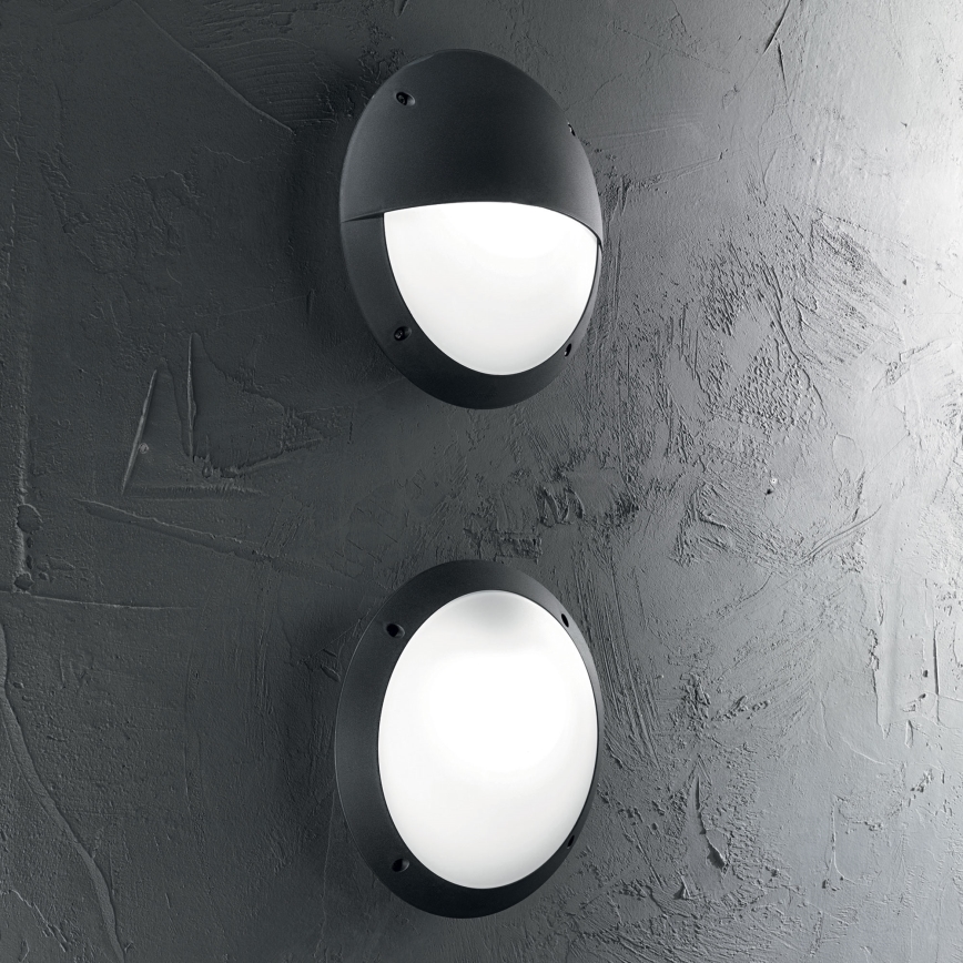 Ideal Lux - Außenwandleuchte POLAR 1xE27/23W/230V IP66 schwarz