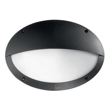 Ideal Lux - Außenwandleuchte POLAR 1xE27/23W/230V IP66 schwarz