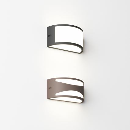 Ideal Lux - Außenwandleuchte REX 1xE27/60W/230V IP44 braun