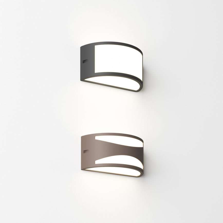 Ideal Lux - Außenwandleuchte REX 1xE27/60W/230V IP44 braun