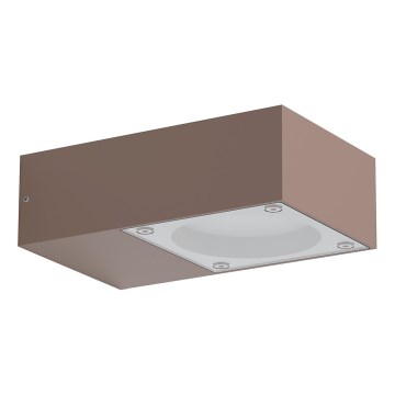 Ideal Lux - Außenwandleuchte SIRIO 1xGX53/9W/230V IP65 braun