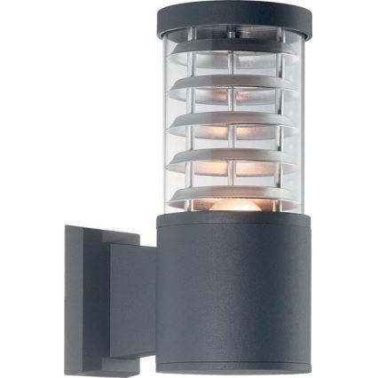 Ideal Lux - Außenwandleuchte TRONCO 1xE27/42W/230V IP44 Anthrazit