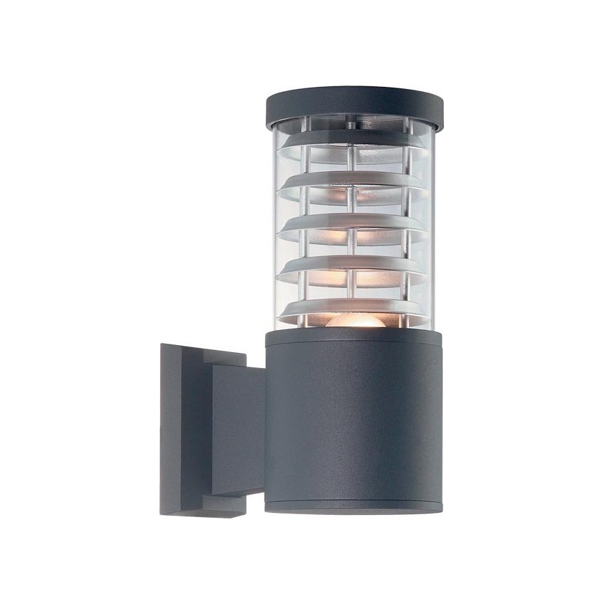 Ideal Lux - Außenwandleuchte TRONCO 1xE27/42W/230V IP44 Anthrazit